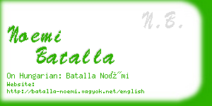 noemi batalla business card